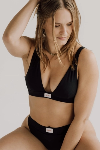 Black Ribbed Top Miami