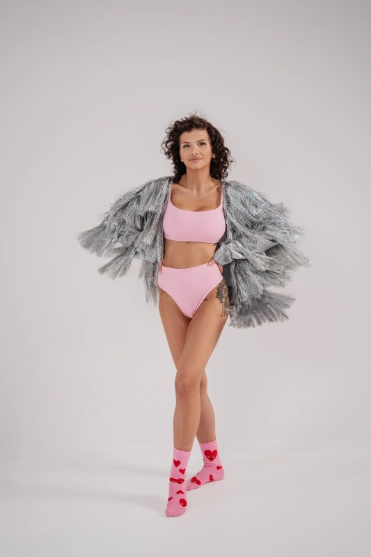 szorty do pole dance baby pink