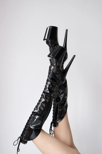 FLAMINGO-3014 Blk Str. Pat/Blk (1)
