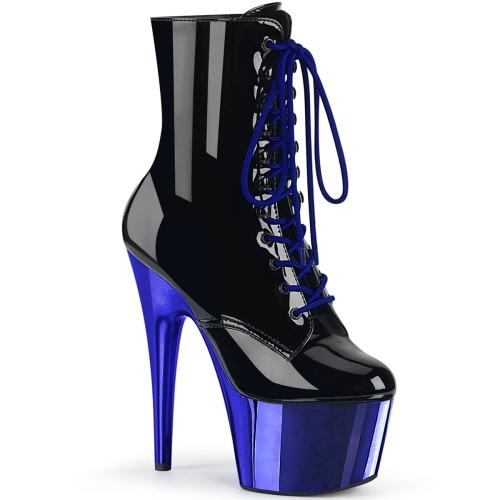 ADORE-1020 Blk Pat/Royal Blue Chrome