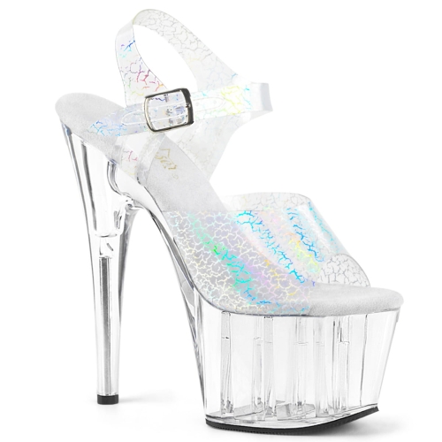 ADORE-708N-CK Slv Crackle Hologram TPU/Clr