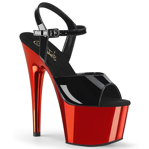 ADORE-709 Blk Pat/Red Chrome