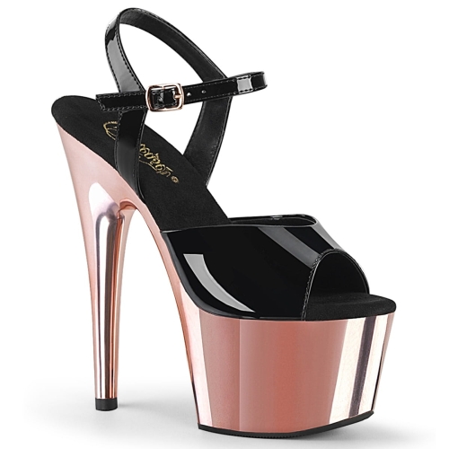 ADORE-709 Blk Pat/Rose Gold Chrome
