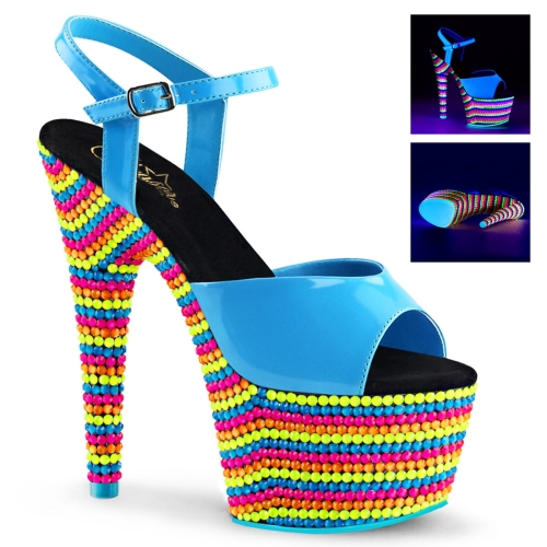 ADORE-709RBS Neon Blue Pat/Neon Multi