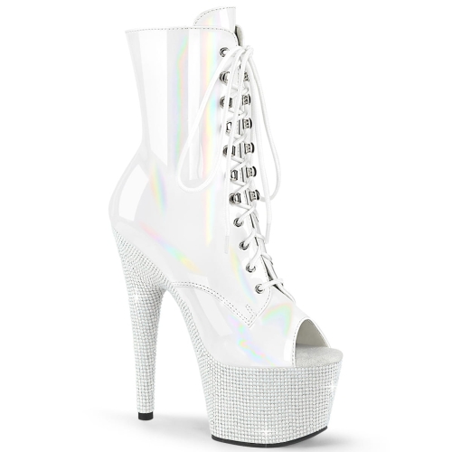 BEJEWELED-1021-7 Wht Holo Pat/Wht RS