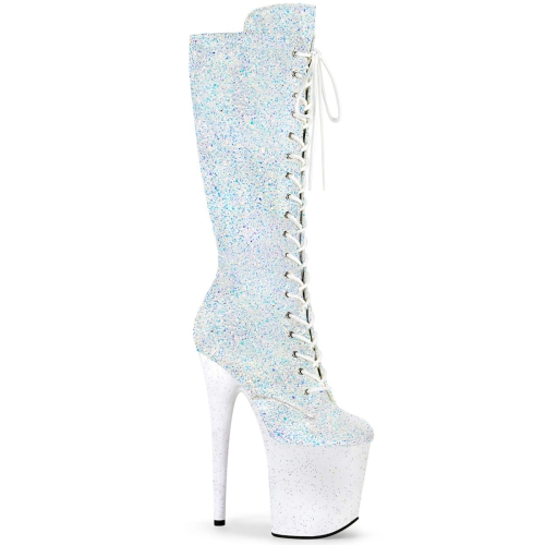 FLAMINGO-2020MG Wht Multi Glitter/Blk