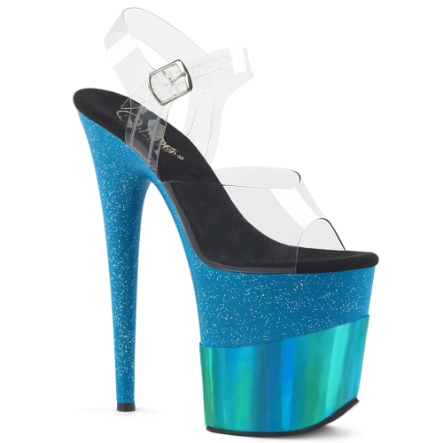 FLAMINGO-808-2HGM Clr/Turquoise Glitter-Hologram