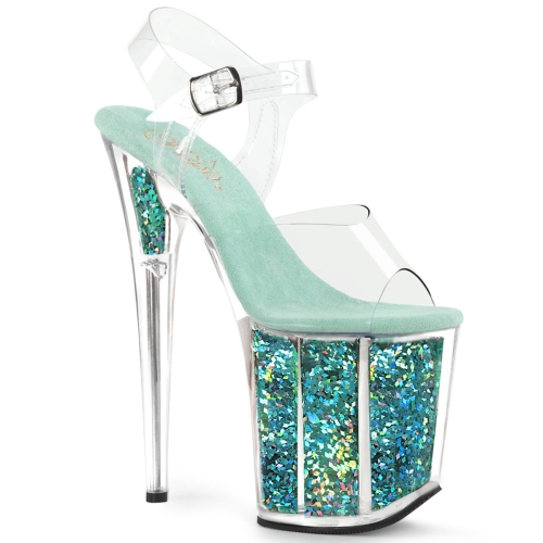 FLAMINGO-808GF Clr/Turquoise Multi Glitter