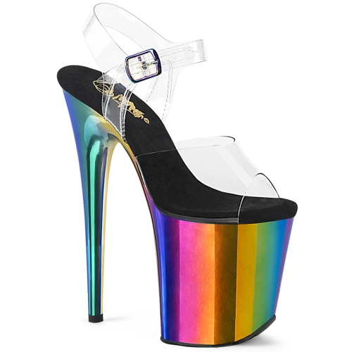 FLAMINGO-808RC Clr/Rainbow Chrome