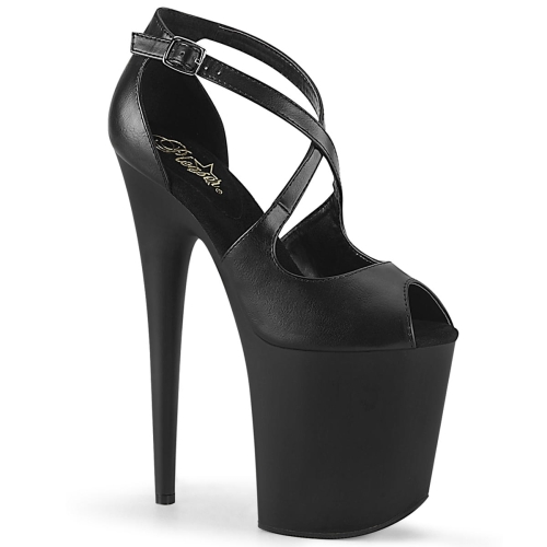 FLAMINGO-821 Blk Faux Leather/Blk Matte