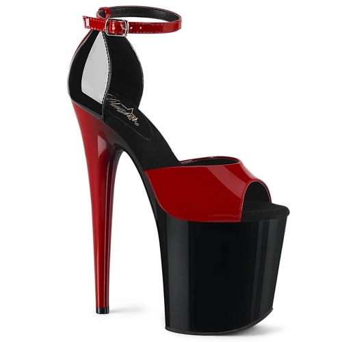 FLAMINGO-889 Red-Blk Pat/Blk-Red