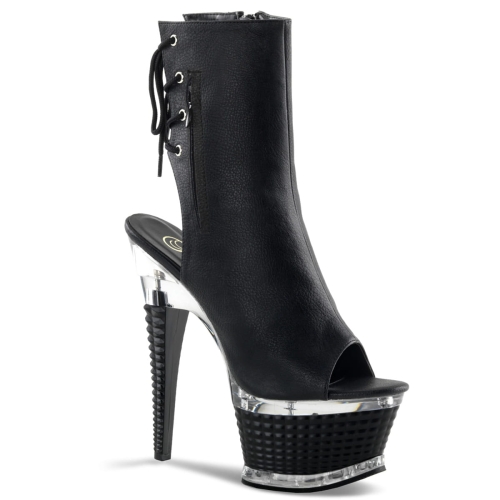 ILLUSION-1018 Blk Faux Leather/Blk Matte
