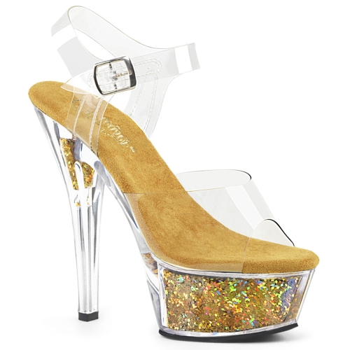 KISS-208GF Clr/Gold Multi Glitter
