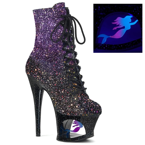 MOON-1020MER Purple-Blk Ombre Glitter/Blk