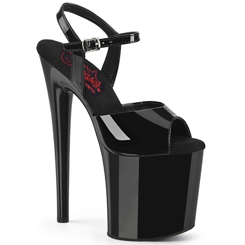 NAUGHTY-809 Blk Pat/Blk