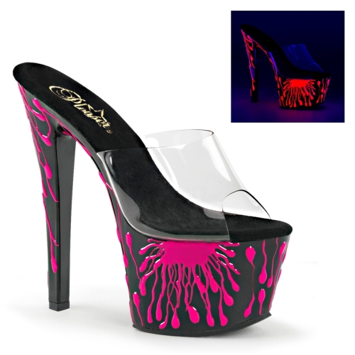 SKY-301-5 Clr/Blk-Neon H. Pink