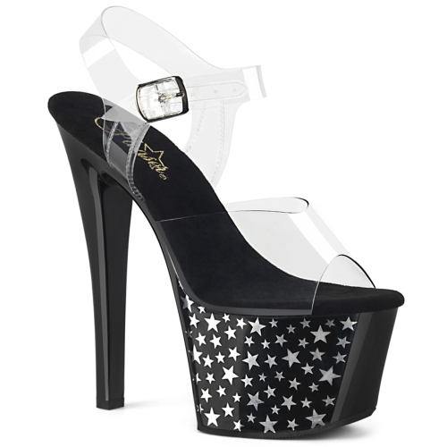 SKY-308CP-1 Clr/Blk-Slv Chrome
