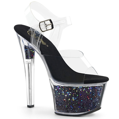 SKY-308GF Clr/Blk Multi Glitter