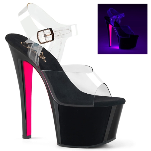 SKY-308TT Clr/Blk-Neon Pink