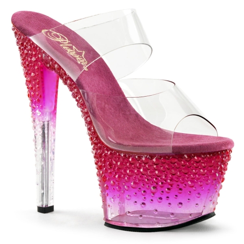 STARDUST-702-2 Clr/Hot Pink Frost
