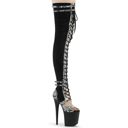 FLAMINGO-3027 Blk Faux Suede-Faux Leather/Frosted Blk (1) (1)